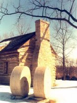 Log cabin at Abrams Delight